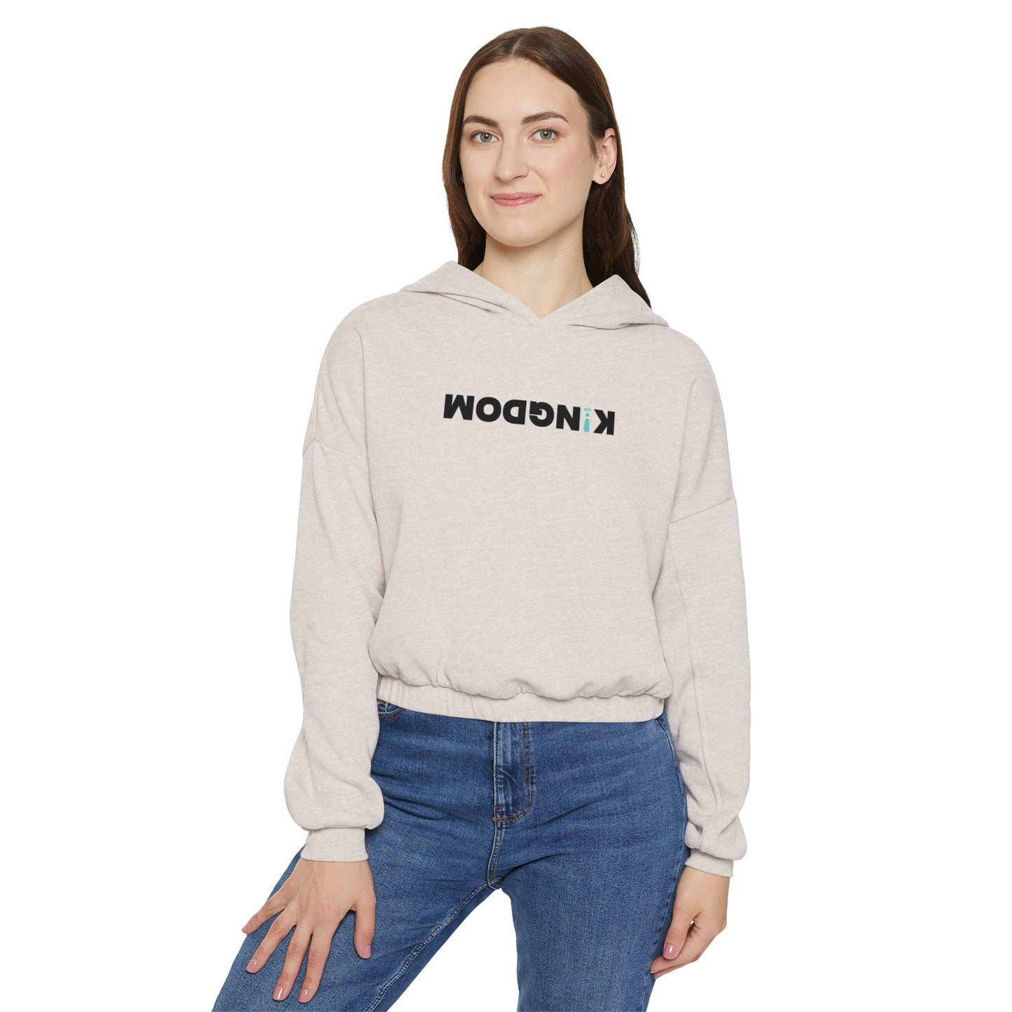 Women's Cinched Bottom Hoodie - KiNGDOM