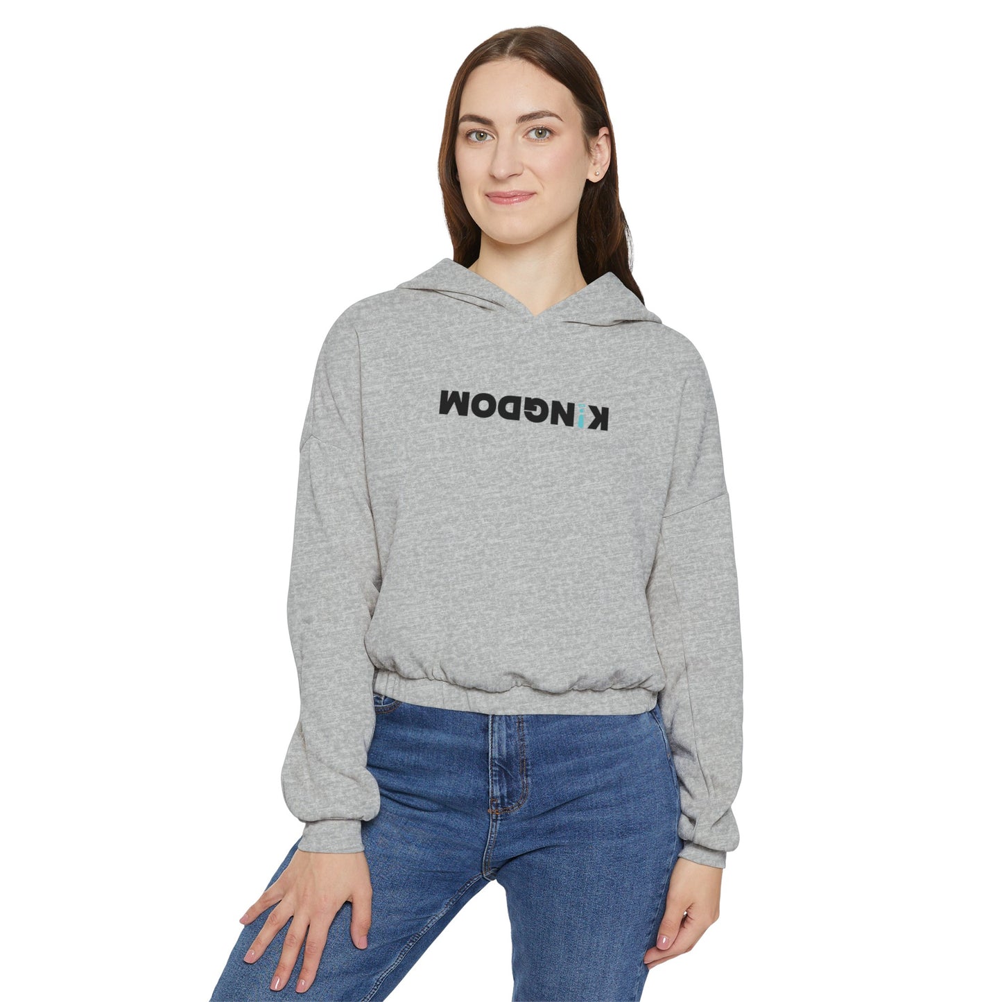 Women's Cinched Bottom Hoodie - KiNGDOM