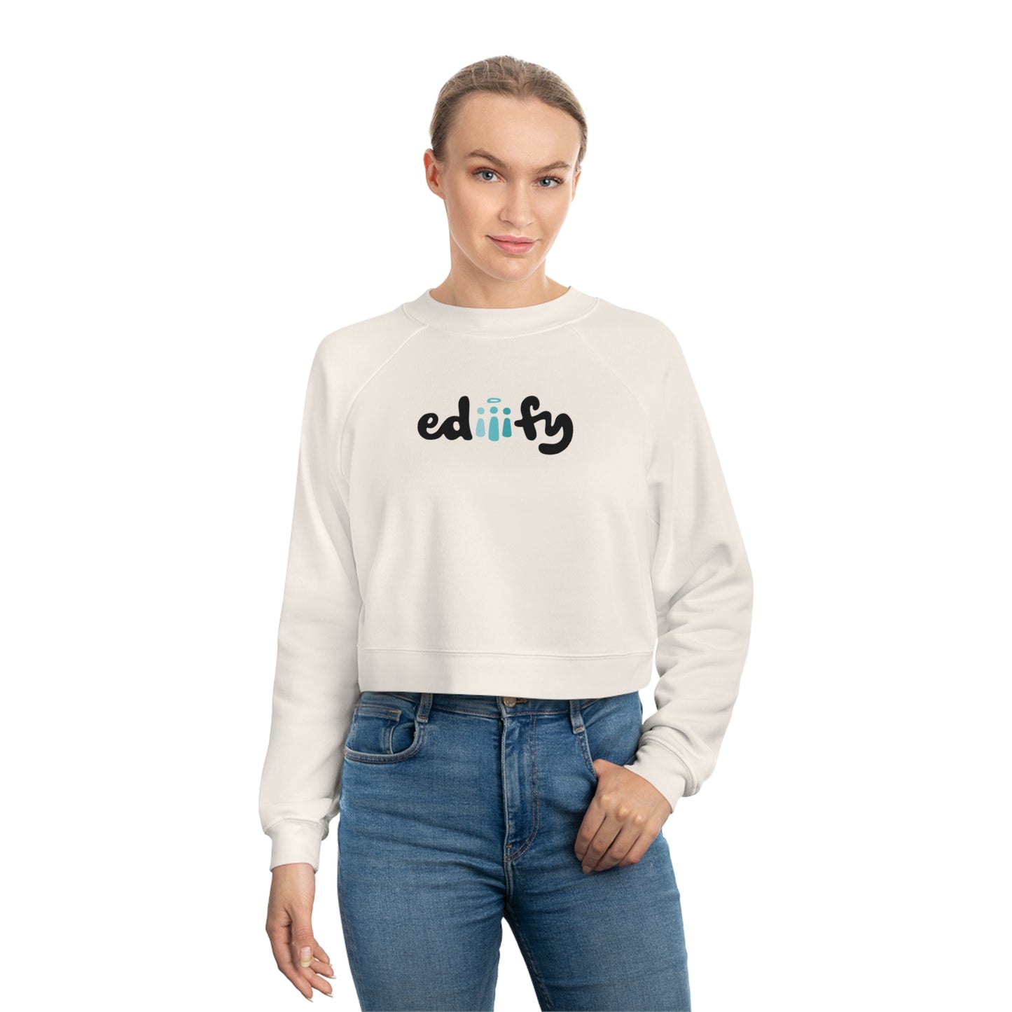 Women's Cropped Fleece Pullover - ediiify