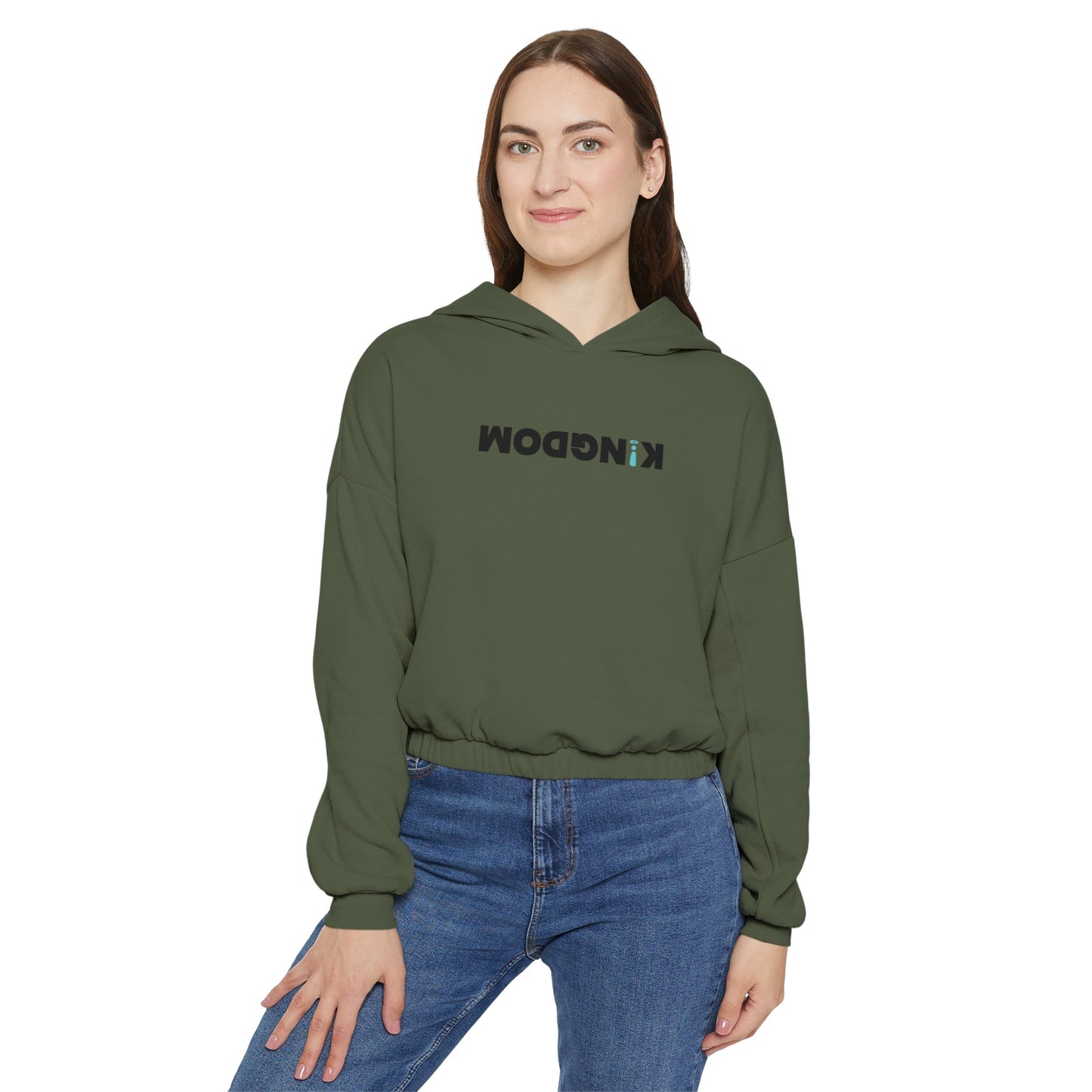 Women's Cinched Bottom Hoodie - KiNGDOM
