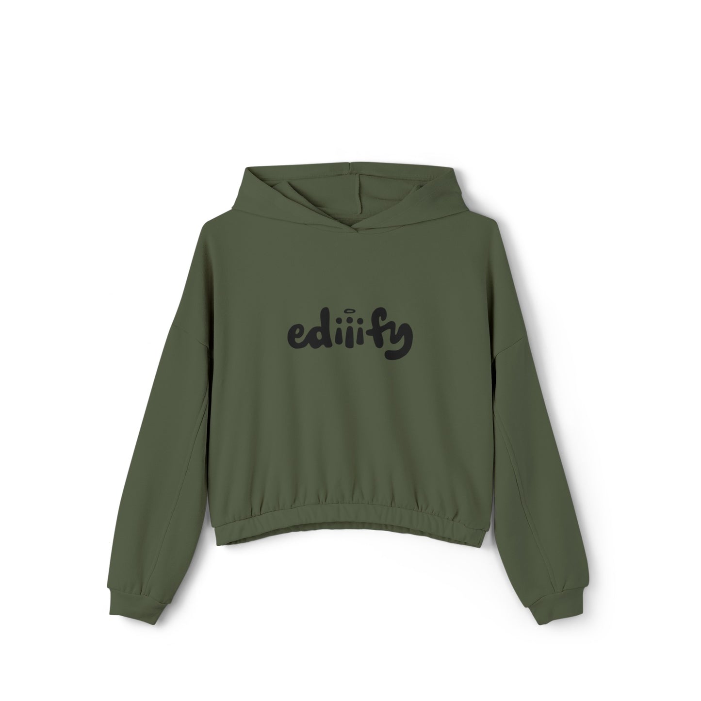 Women's Cinched Bottom Hoodie - ediiify